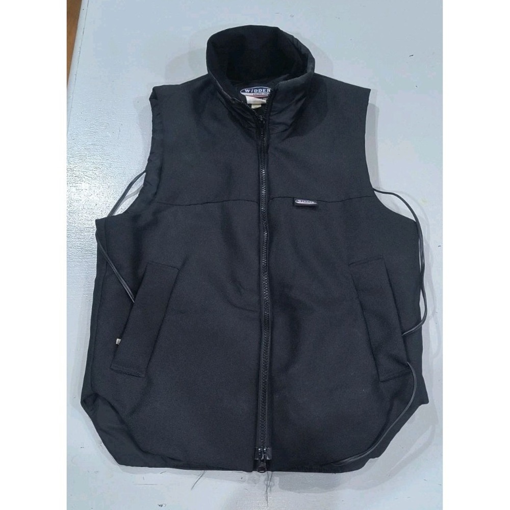 Widder Lectric Heat Vest Mens 38 Black Electric Heated Motorcycle Made USA
